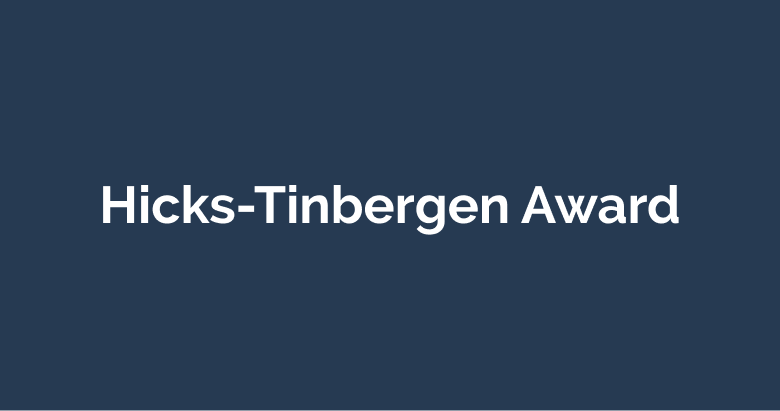 Hicks-Tinbergen Award